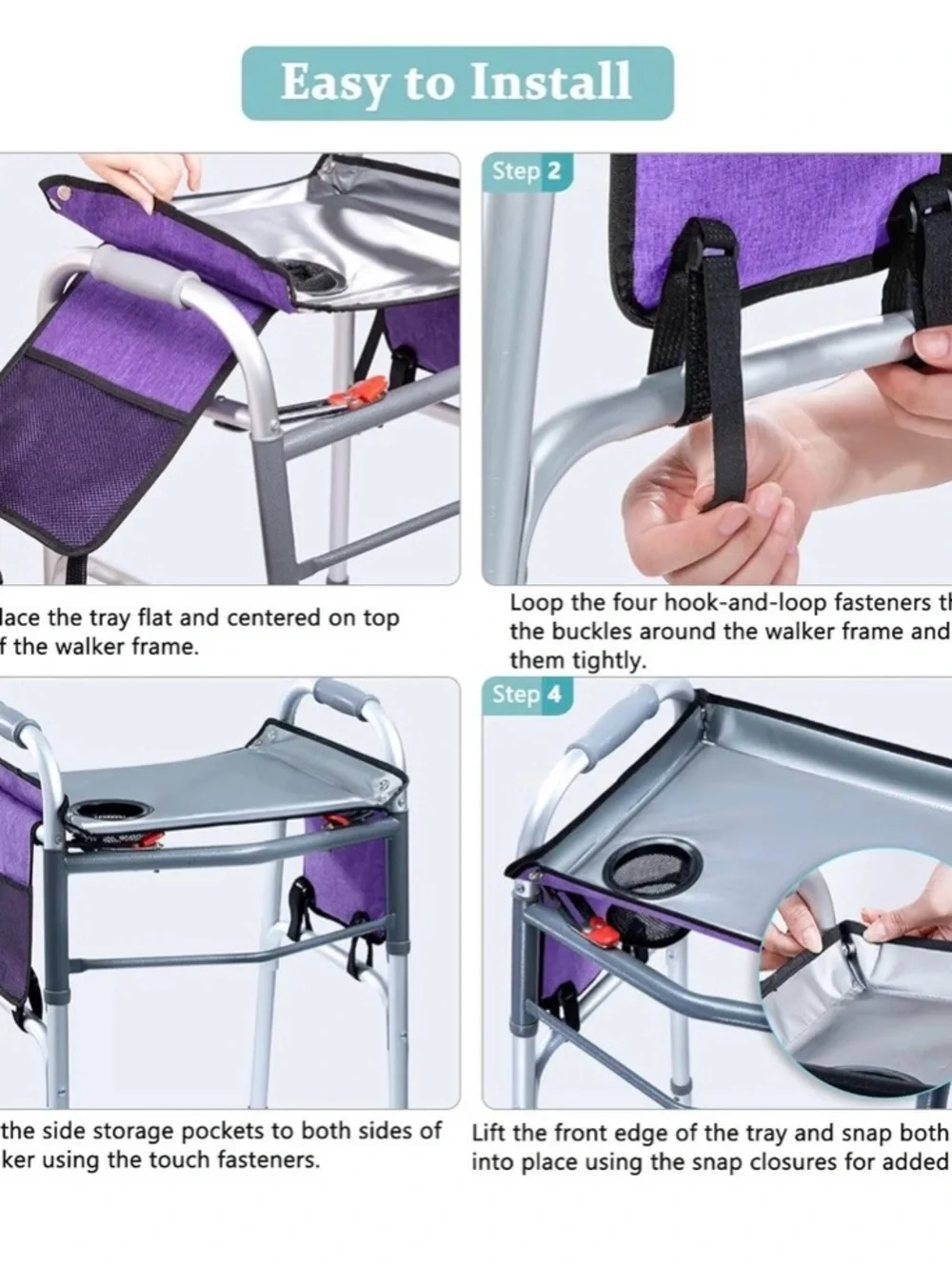 Accessory for Mobility Aids - Universal Walker Tray